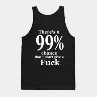 Don'T Give A Fck Offensive Vulgar Profanity On Back Tank Top